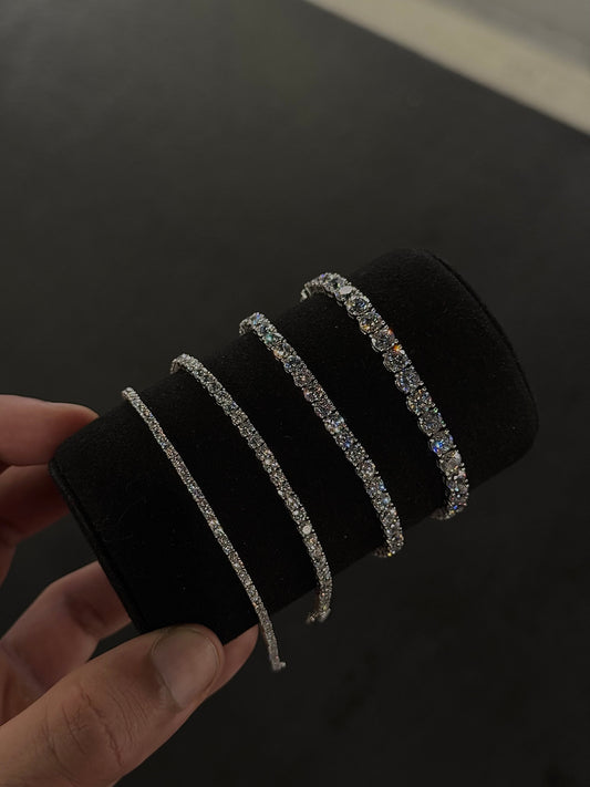 925 Silver Tennis Bracelets