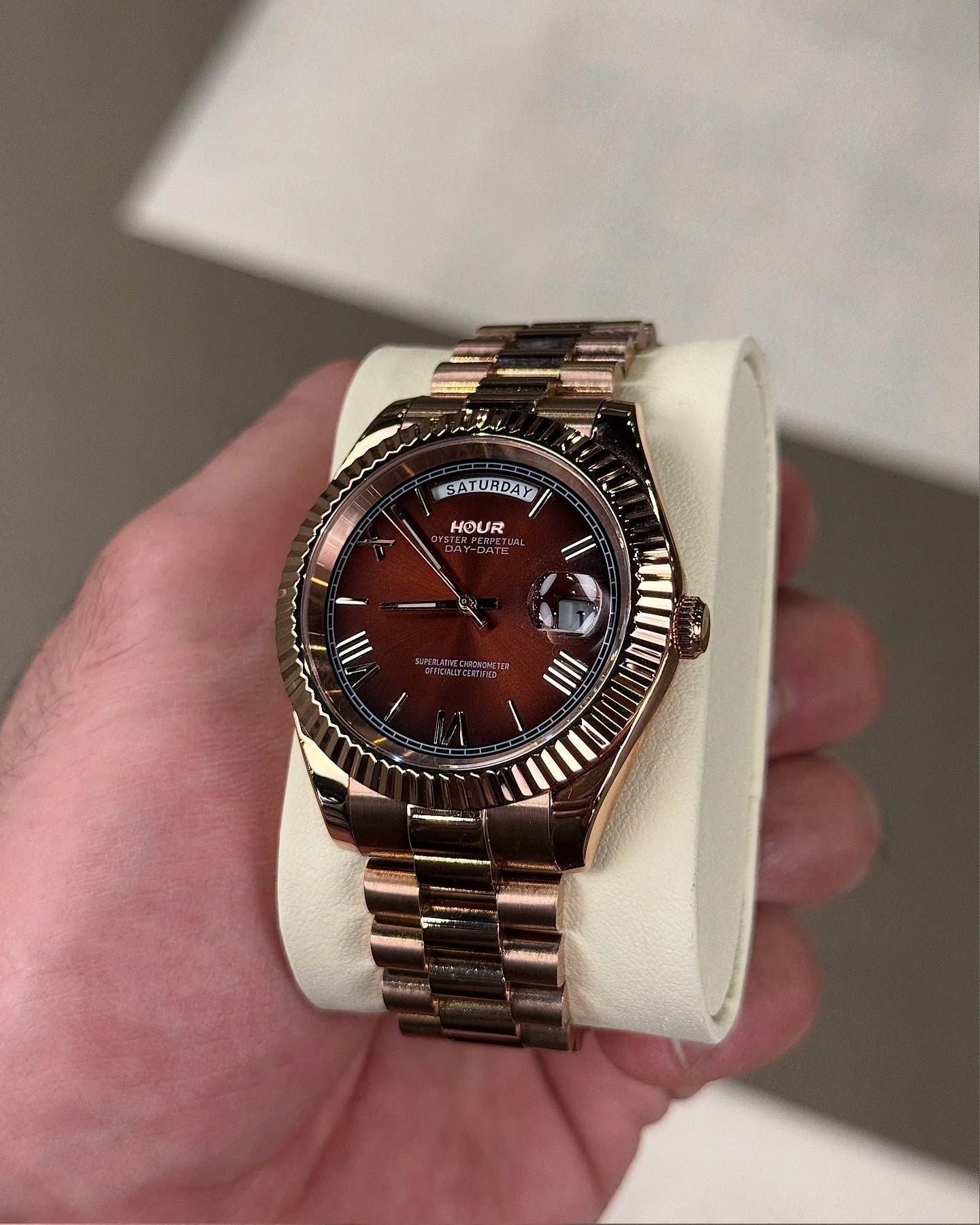 Champagne Roman Numeral Dial