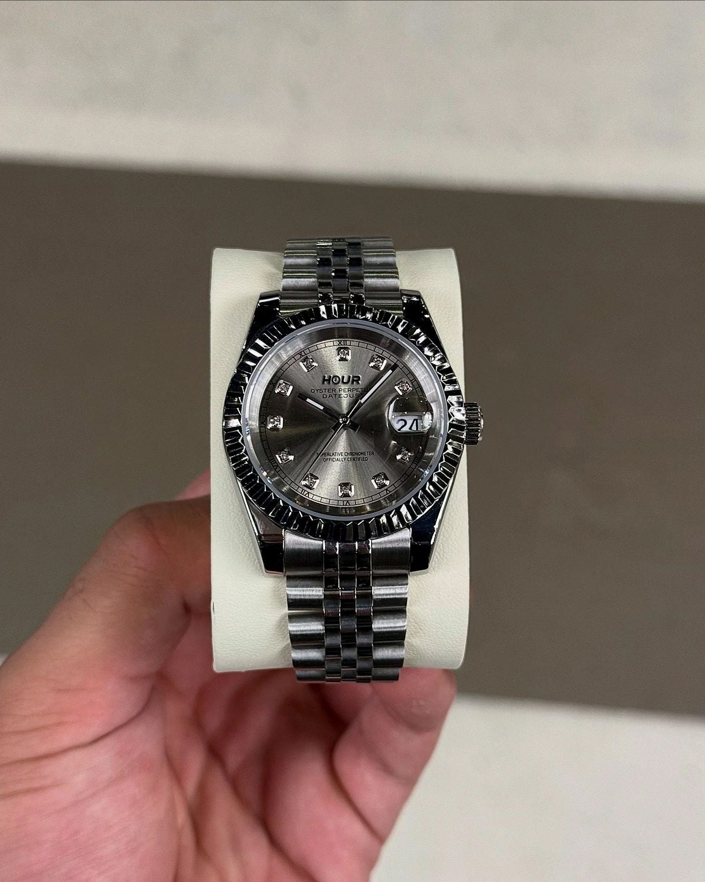 Chrome Diamond Dial