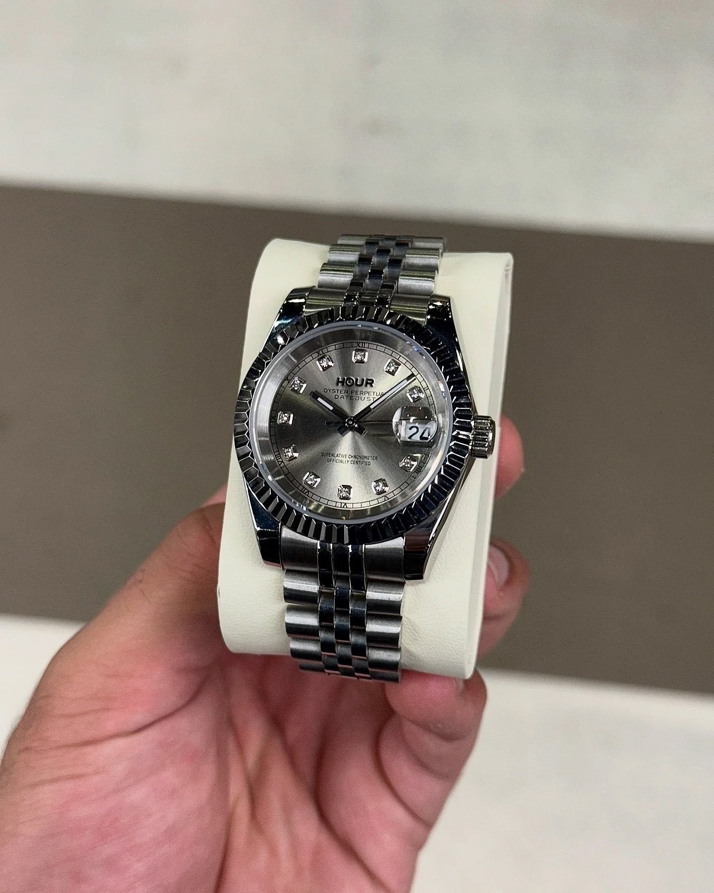 Chrome Diamond Dial