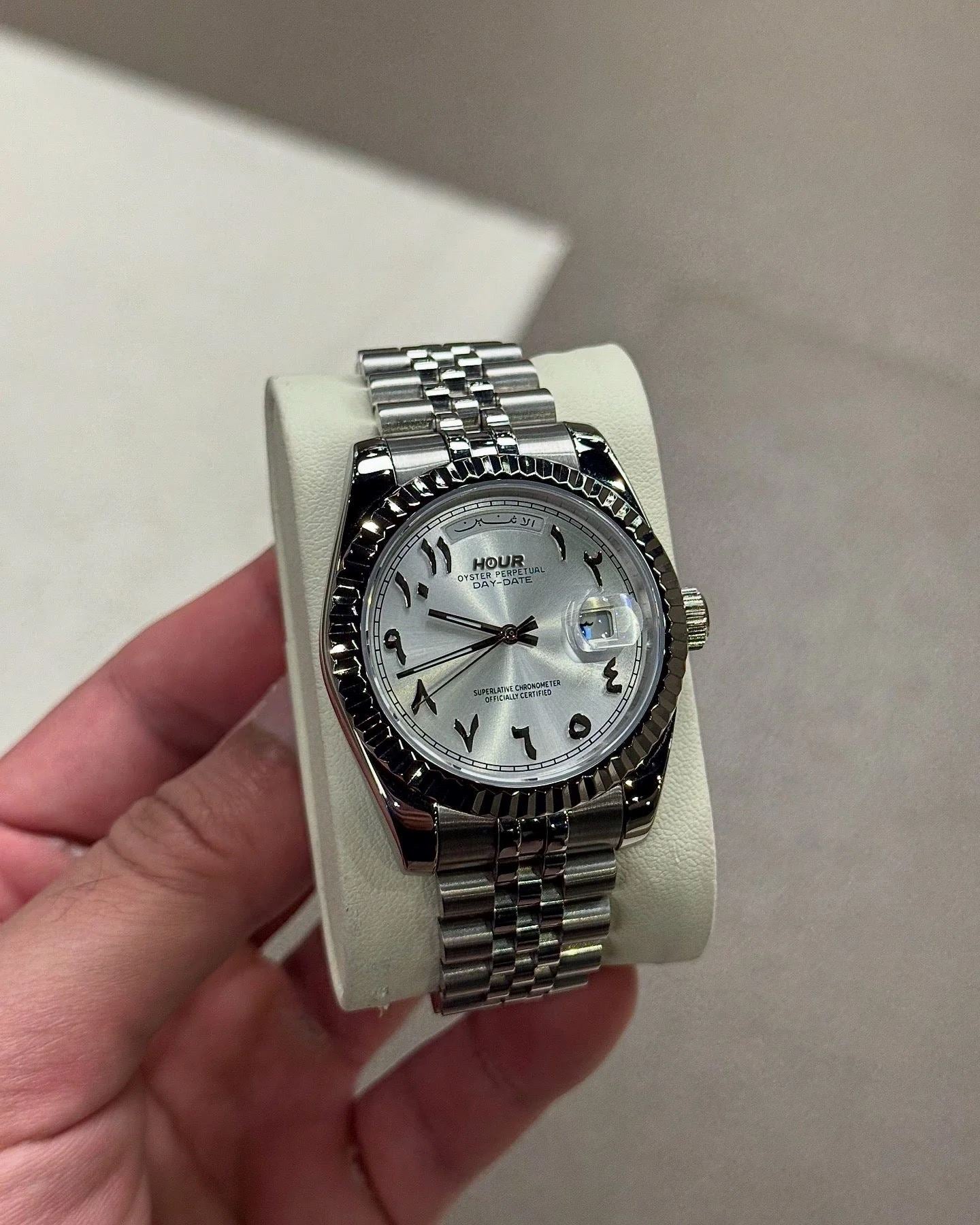 Platinum Arabic Dial